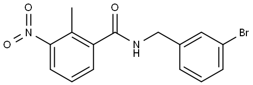 N-(3-bromobenzyl)-2-methyl-3-nitrobenzamide Structure