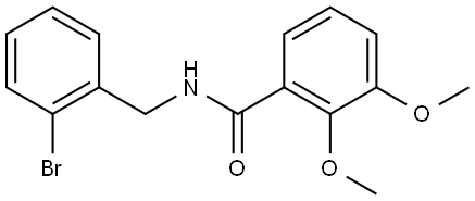 N-[(2-Bromophenyl)methyl]-2,3-dimethoxybenzamide Structure