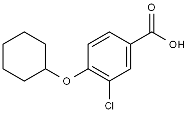 3-chloro-4-(cyclohexyloxy)benzoic acid Structure