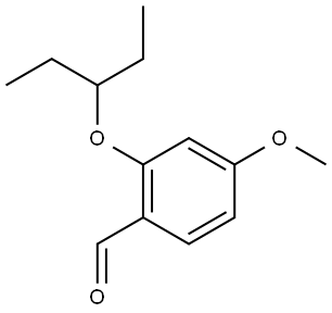 2-(1-Ethylpropoxy)-4-methoxybenzaldehyde Structure