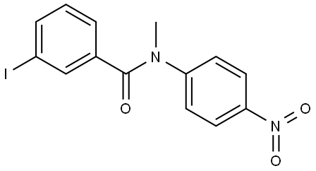 3-iodo-N-methyl-N-(4-nitrophenyl)benzamide Structure