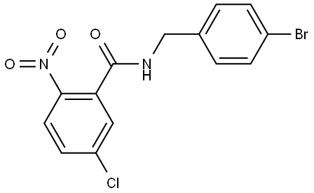 N-(4-bromobenzyl)-5-chloro-2-nitrobenzamide Structure