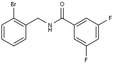 N-[(2-Bromophenyl)methyl]-3,5-difluorobenzamide Structure