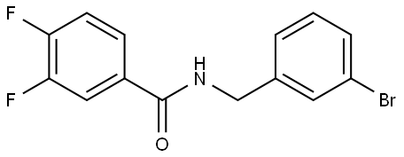 N-[(3-Bromophenyl)methyl]-3,4-difluorobenzamide Structure