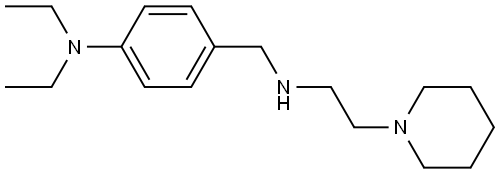 N,N-diethyl-4-(((2-(piperidin-1-yl)ethyl)amino)methyl)aniline Structure