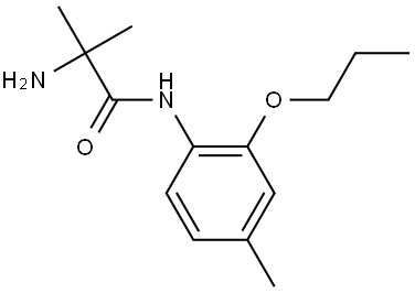 Propanamide, 2-amino-2-methyl-N-(4-methyl-2-propoxyphenyl)- Structure