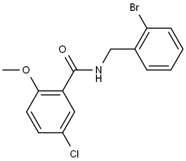 N-[(2-Bromophenyl)methyl]-5-chloro-2-methoxybenzamide Structure