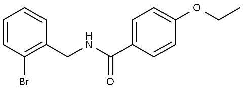 N-[(2-Bromophenyl)methyl]-4-ethoxybenzamide Structure