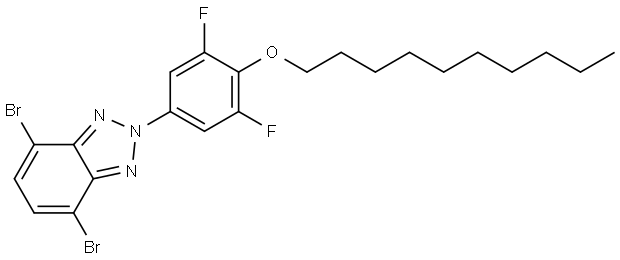 4,7-dibromo-2-(4-(decyloxy)-3,5-difluorophenyl)-2H-benzo[d][1,2,3]triazole Structure