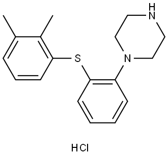 4-Desmethyl 3-Methyl Vortioxetine Hydrochloride Structure