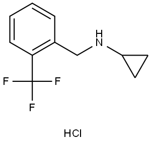 N-(2-(trifluoromethyl)benzyl)cyclopropanamine  hydrochloride Structure