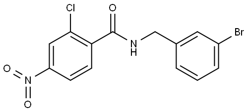 N-(3-bromobenzyl)-2-chloro-4-nitrobenzamide Structure