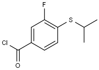 3-Fluoro-4-[(1-methylethyl)thio]benzoyl chloride Structure