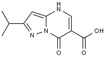 7-hydroxy-2-isopropylpyrazolo[1,5-a]pyrimidine-6-carboxylic acid Structure