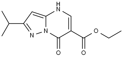 ethyl 7-hydroxy-2-isopropylpyrazolo[1,5-a]pyrimidine-6-carboxylate Structure