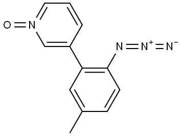 3-(2-Azido-5-methylphenyl)pyridine 1-oxide Structure