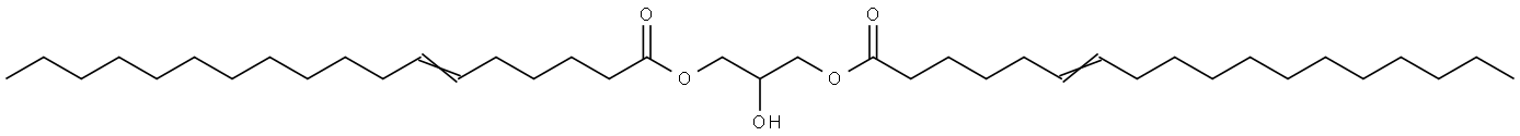 6-Octadecenoic acid, 2-hydroxy-1,3-propanediyl ester Structure