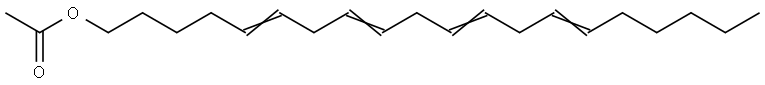 (Z/E)(5,8,11,14)-5,8,11,14-eicosatetraenyl acetate Structure