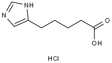 5-(1H-imidazol-4-yl)pentanoic acid hydrochloride Structure