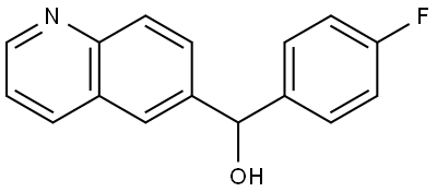 (4-fluorophenyl)(quinolin-6-yl)methanol Structure