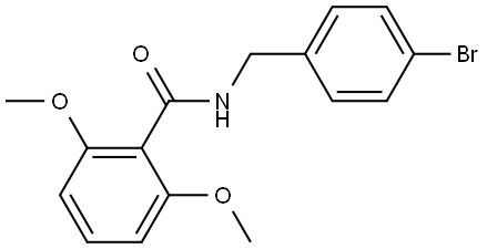 N-[(4-Bromophenyl)methyl]-2,6-dimethoxybenzamide Structure