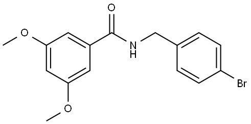 N-[(4-Bromophenyl)methyl]-3,5-dimethoxybenzamide Structure