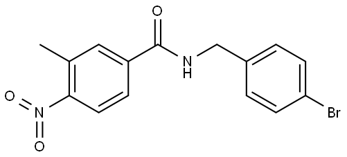 N-(4-bromobenzyl)-3-methyl-4-nitrobenzamide Structure