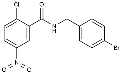 N-(4-bromobenzyl)-2-chloro-5-nitrobenzamide Structure