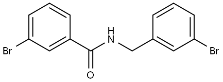 3-Bromo-N-[(3-bromophenyl)methyl]benzamide Structure