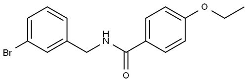 N-[(3-Bromophenyl)methyl]-4-ethoxybenzamide Structure