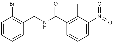 N-(2-bromobenzyl)-2-methyl-3-nitrobenzamide Structure