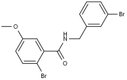 2-Bromo-N-[(3-bromophenyl)methyl]-5-methoxybenzamide Structure