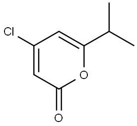 2H-Pyran-2-one, 4-chloro-6-(1-methylethyl)- Structure