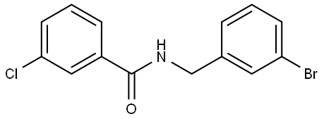 N-[(3-Bromophenyl)methyl]-3-chlorobenzamide Structure