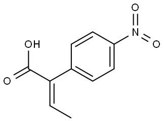 Crotonic acid, 2-(p-nitrophenyl)-, (E)- 구조식 이미지