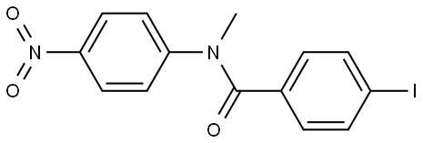 4-iodo-N-methyl-N-(4-nitrophenyl)benzamide Structure