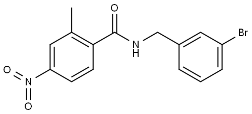 N-(3-bromobenzyl)-2-methyl-4-nitrobenzamide Structure