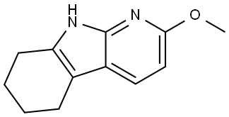 6,7,8,9-Tetrahydro-2-methoxy-5H-pyrido[2,3-b]indole Structure