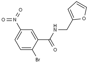 2-bromo-N-(furan-2-ylmethyl)-5-nitrobenzamide Structure