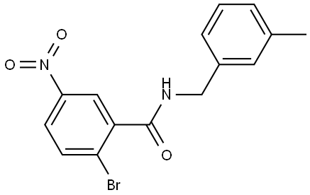 2-bromo-N-(3-methylbenzyl)-5-nitrobenzamide Structure