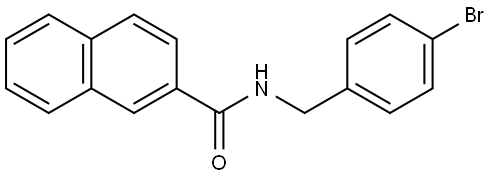 N-[(4-Bromophenyl)methyl]-2-naphthalenecarboxamide Structure