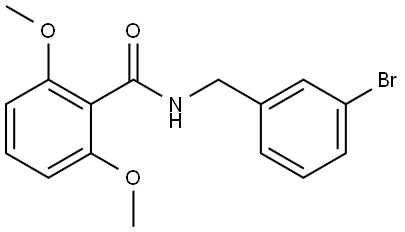 N-[(3-Bromophenyl)methyl]-2,6-dimethoxybenzamide Structure