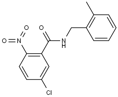 5-chloro-N-(2-methylbenzyl)-2-nitrobenzamide Structure