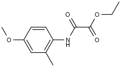 Ethyl 2-[(4-methoxy-2-methylphenyl)amino]-2-oxoacetate Structure