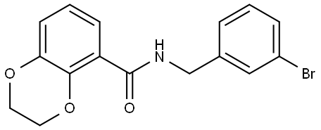 N-[(3-Bromophenyl)methyl]-2,3-dihydro-1,4-benzodioxin-5-carboxamide Structure