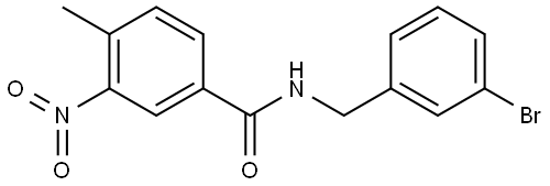 N-(3-bromobenzyl)-4-methyl-3-nitrobenzamide Structure