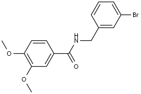 N-[(3-Bromophenyl)methyl]-3,4-dimethoxybenzamide Structure