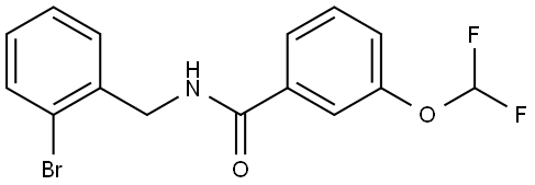 N-[(2-Bromophenyl)methyl]-3-(difluoromethoxy)benzamide Structure