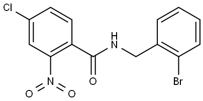 N-(2-bromobenzyl)-4-chloro-2-nitrobenzamide Structure