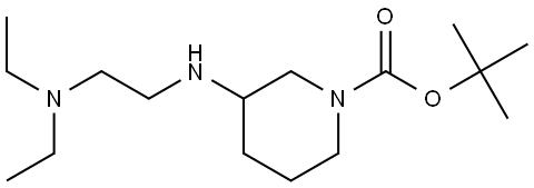 tert-butyl 3-((2-(diethylamino)ethyl)amino)piperidine-1-carboxylate Structure